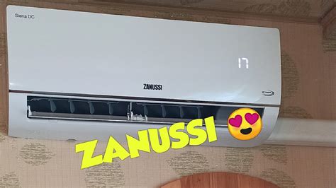 Установка инверторного кондиционера ZANUSSI ZACS/I-12 HS/A20/N1 - YouTube