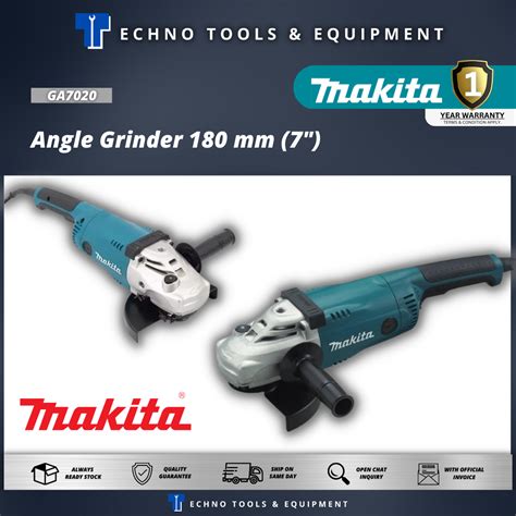 MAKITA GA7020 Angle Grinder 180 mm (7") - 1 Year Warranty – Techno ...