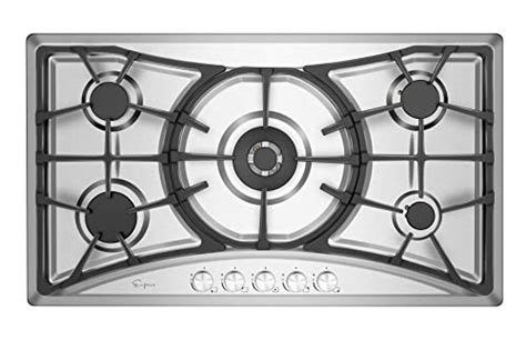 Empava 36 In Gas Stove Cooktop With 5 Italy Sabaf Sealed Burners NG