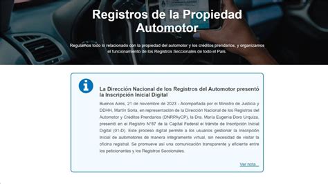 Ya Se Puede Inscribir Un Veh Culo De Forma Digital En Argentina