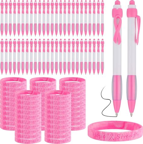 Amazon Breast Cancer Awareness Accessories 50 Pcs Pink Ribbon