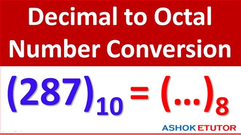 Decimal To Octal