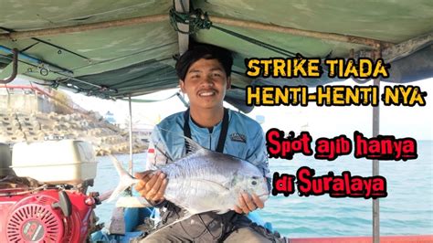 Mancing Ikan Besar Di Laut Dalam Strike Ikan Babon Terus Spot Di