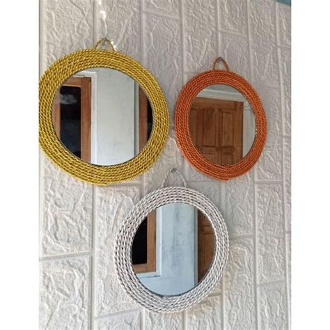 jual  cermin kaca aesthetic dekorasi hias dinding cermin bulat