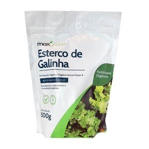 Fertilizante Uso Geral Orgânico Granulado Esterco de Galinha 500g