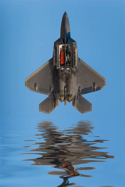 F-22 Raptor fighter jet stock photo. Image of blue, speed - 3810044