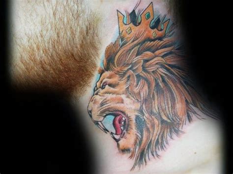 30 Lion Neck Tattoo Ideas For Men - Masculine Designs