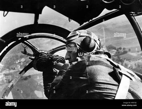 Aerial gunner heinkel he 111 Black and White Stock Photos & Images - Alamy