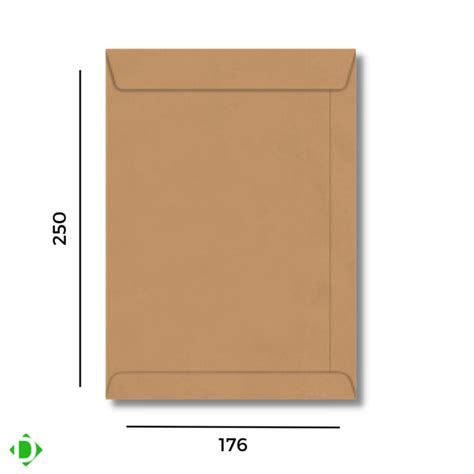 ENVELOPE KRAFT 176X250 80G C 250