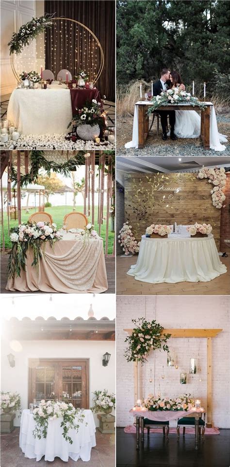 20 Wedding Sweetheart Table Ideas For Every Season Oh The Wedding Day