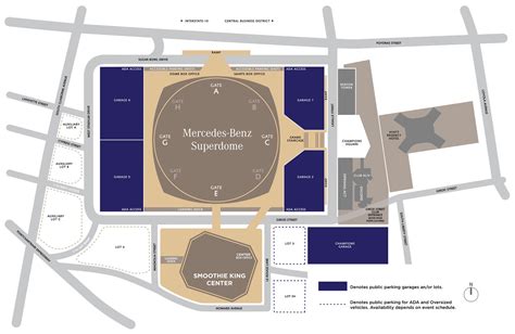 Superdome Parking Garage Layout - alter playground