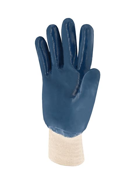 Article Gant Nitrile 3 4 Enduction Lourde Poignet Tricot