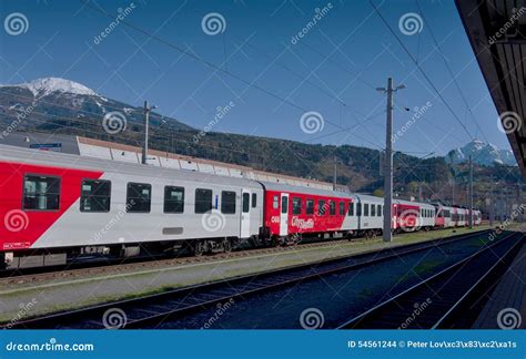 Modern Train Innsbruck Train Station Austria Stock Images Download 41