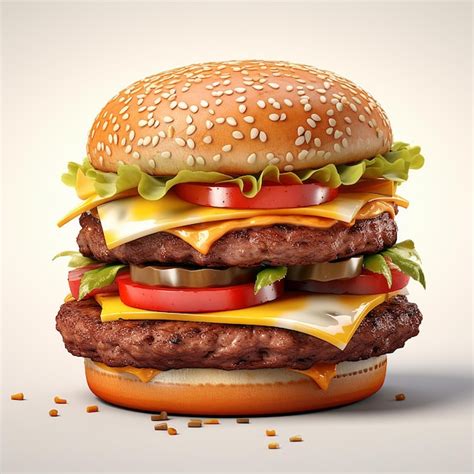 Premium AI Image | Double Burger