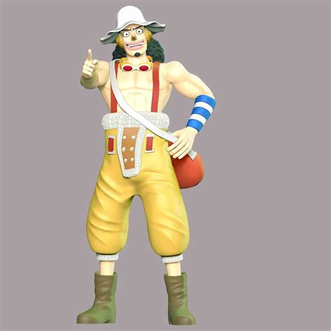 Characters & Creatures STL Descarga - Usopp - One Piece - LoveModels