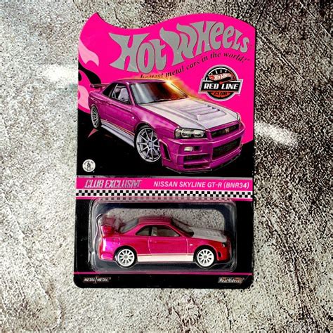 Jual Hot Wheels Rlc Nissan Skyline R34 Pink Shopee Indonesia