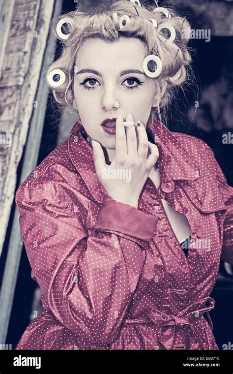 S Blonde Girl Vintage Banque De Photographies Et Dimages Haute R Solution Alamy
