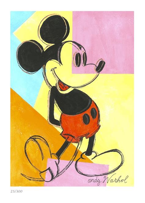 Pop Art Mickey Mouse Andy Warhol