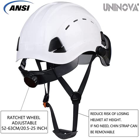 Uninova Safety Hard Hat With Visor Ansi Z89 1 Approved Vented Helmet Reliable Store