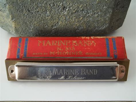 M. Hohner harmonica, The Marine Band 365 "G" Key. | Collectors Weekly