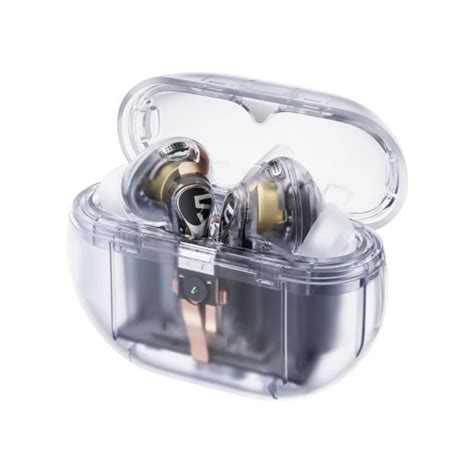 Soundpeats Capsule Pro Hybrid Anc Wireless Earbuds Transparent White