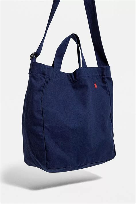 Polo Ralph Lauren Navy Canvas Tote Bag Canvas Tote Bags Bags Canvas Tote