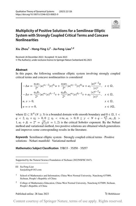 Multiplicity Of Positive Solutions For A Semilinear Elliptic System