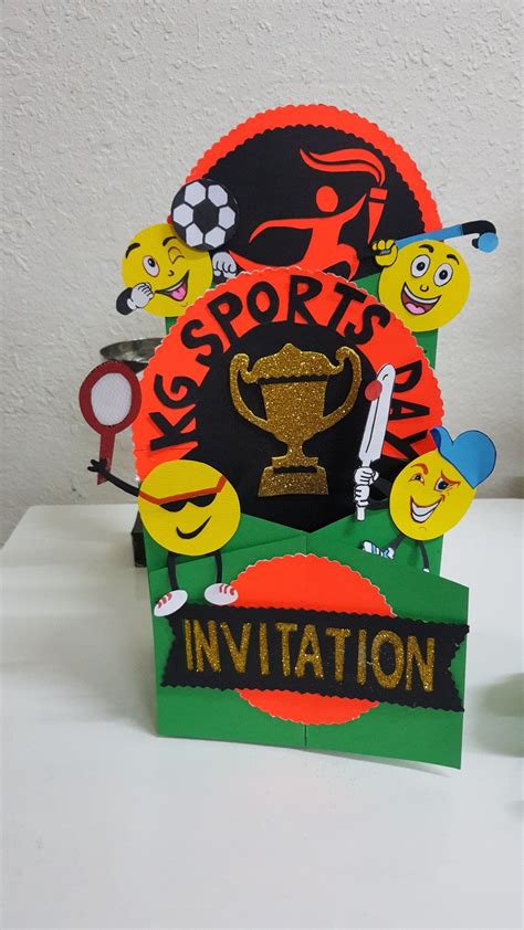 Sports Day Invitation Card Design