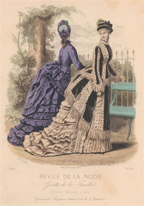 Revue De La Mode 1874 Victorian Fashion Victorian Era Fashion