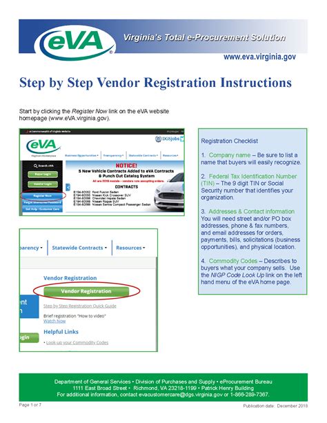 Eva Registration Process Virginia Water Well Association