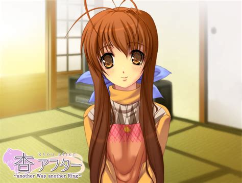 Safebooru Apron Brown Eyes Brown Hair Clannad Furukawa Sanae Long