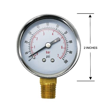 Pressure And Vacuum Gauges 100psi7bar Uharbour Reliable Dual Scale