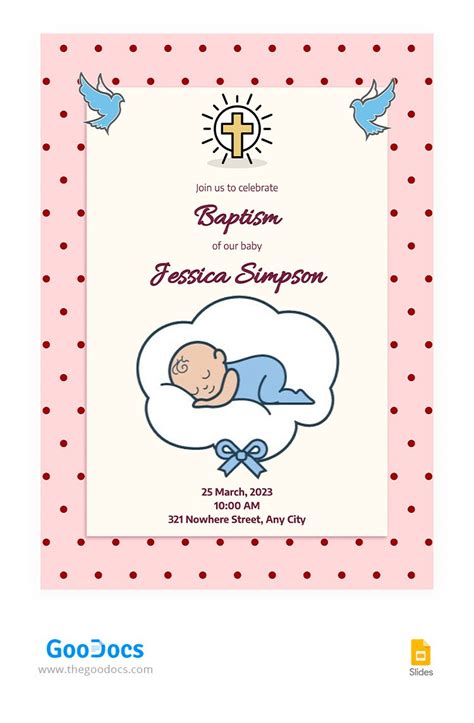 Baby Baptism Invitations Free Informacionpublica Svet Gob Gt