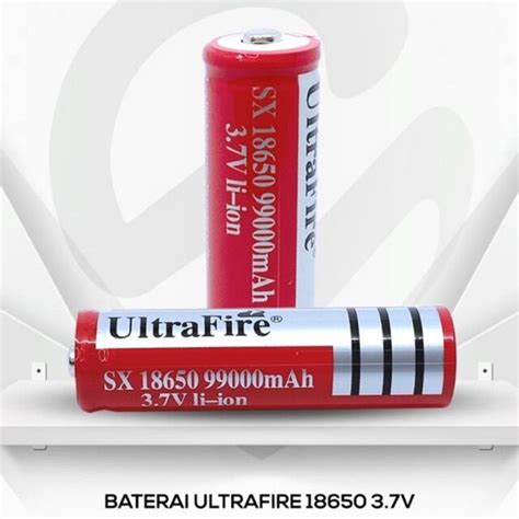 Ori Baterai Ultrafire V Mah Baterai Isi Ulang