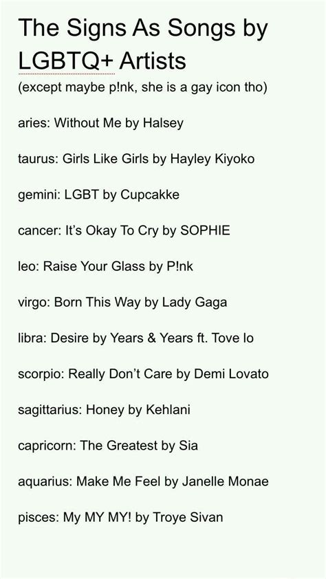 Zodiac Signs As Songs Zodiac Sign Traits Zodiac Signs Chart Aquarius Truths