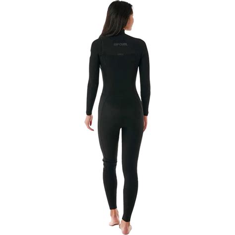 2024 Rip Curl Womens Dawn Patrol 3 2mm Chest Zip Wetsuit 14VWFS Black