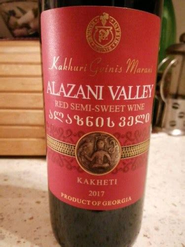 2017 Kakhuri Gvinis Marani Кахури Гвинис Марани Alazani Valley Red