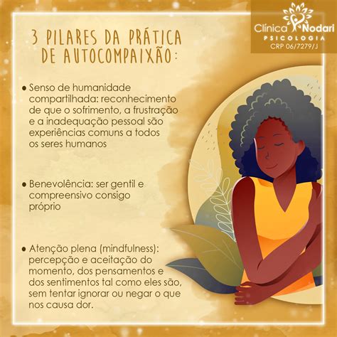 Autocompaixão O Que É - Pilares da Autocompaixão | Terapia cognitiva, Psicologia, Clínica ...