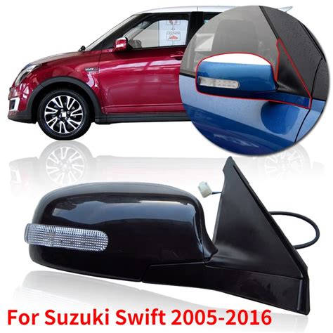 CAPQX 3 5wire Outside Rearview Mirror For Suzuki Swift 2005 2016 Side