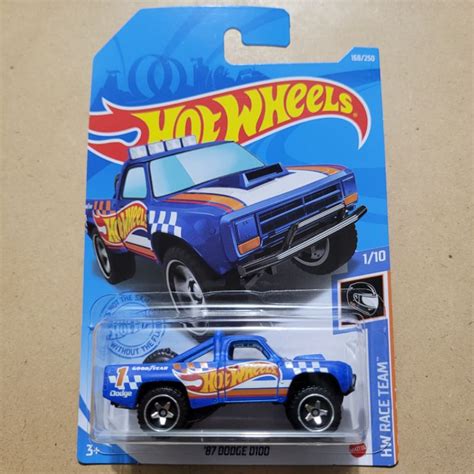Jual HOT WHEELS 87 DODGE D100 HW RACE TEAM BLUE Shopee Indonesia