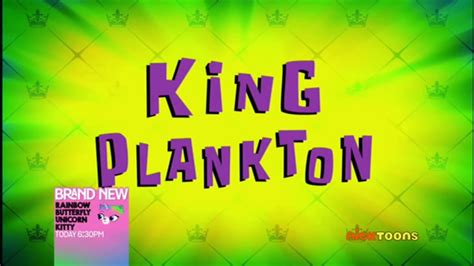 Spongebob King Plankton Title Card Youtube