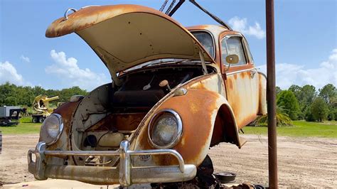 Vw Beetle Restoration Complete Body Removal And Full Chassis Teardown