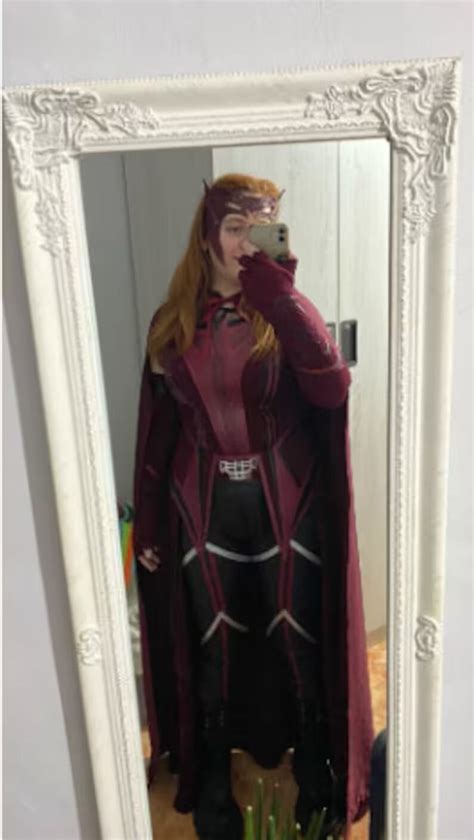 Bruja Escarlata Mujer Wanda Maximoff Cosplay Traje Traje De Etsy M Xico