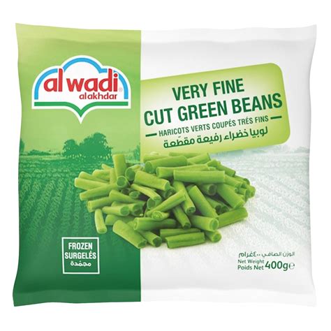 Al Wadi Al Akhdar Frozen Very Fine Cut Green Beans 400gr Online Carrefour Lebanon