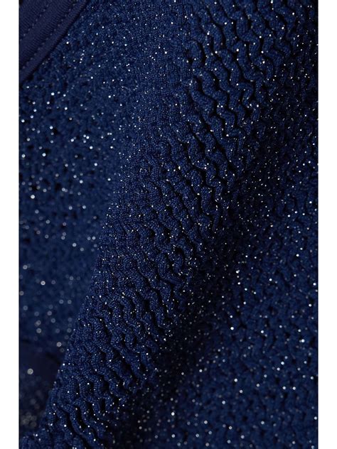 HUNZA G Gina Metallic Seersucker Bikini NET A PORTER