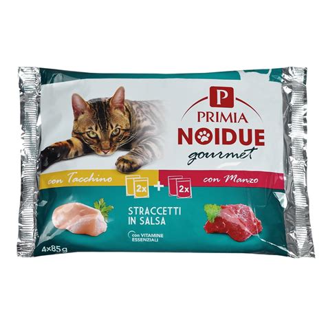 Straccetti In Salsa Tacchino E Manzo Noidue Gourmet Primia Gatto G X