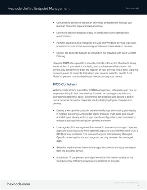 Hexnode Unified Endpoint Management Pdf