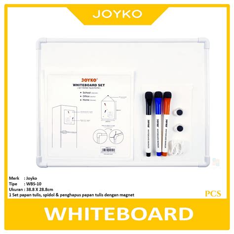 Jual Joyko Whiteboard Set Papan Tulis Putih Wbs Set Shopee