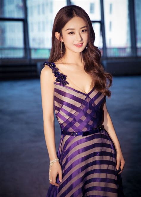 Zhao Li Ying Is Radiant In Purple At The Press Conference For New