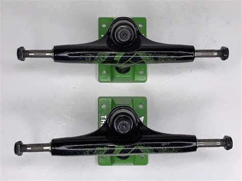 Thunder Sonora Skateboard Trucks Hi 147mm Blackgreen Pair Ebay